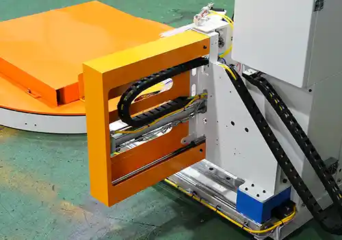 전자동 랩핑기 자동 커팅 구동부 모습